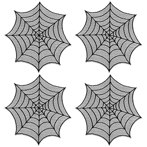 212 Main H7667-G Green Daisy Round Doily, 16 in.