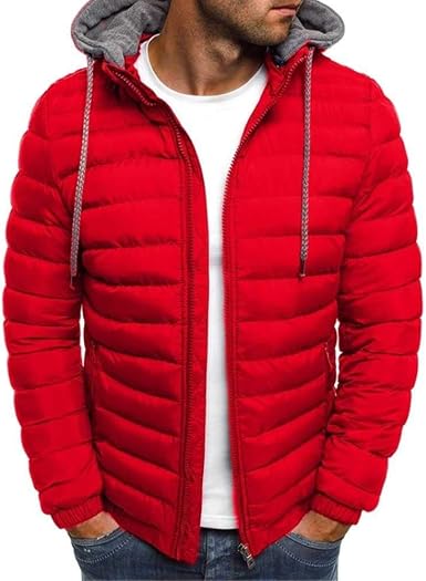 Invierno Hombres Parkas Chaqueta Moda Sólido Abrigo con Capucha Cremallera  Algodón Casual Ropa de Abrigo Abrigo Hombre Streetwear Outwear: Amazon.es:  Ropa