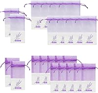 Vista 9 de Sachet - Bolsas vacías de tela de lino, bolsas de gasa de organza para lavanda, especias y hierbas