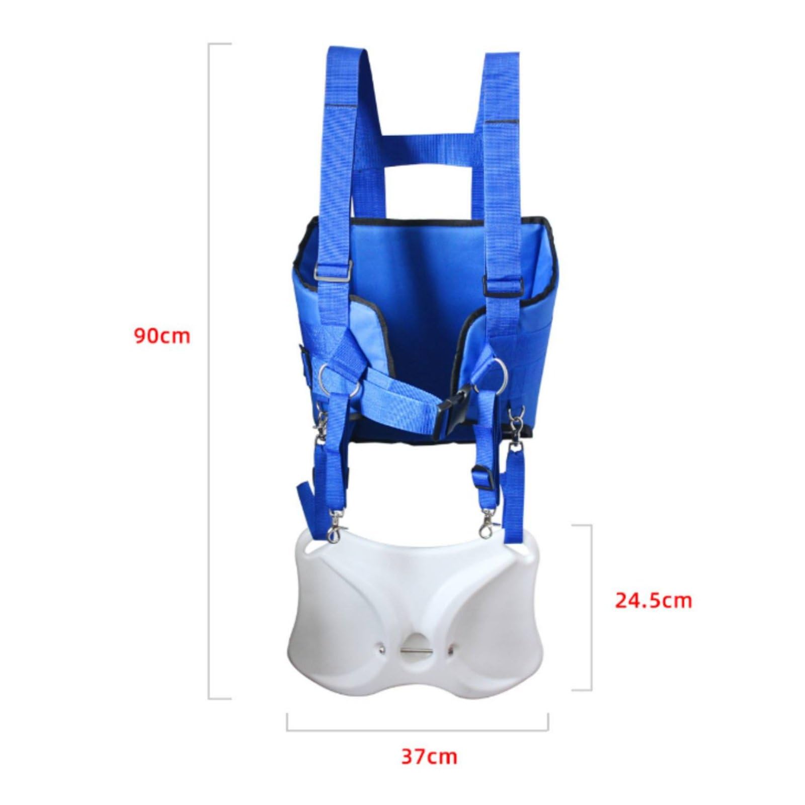 Ceinture de Pêche à la Taille Harnais Dorsal de Support de Canne Renforcée en Oxford Répartition des Efforts Tenue Sûre Réglage