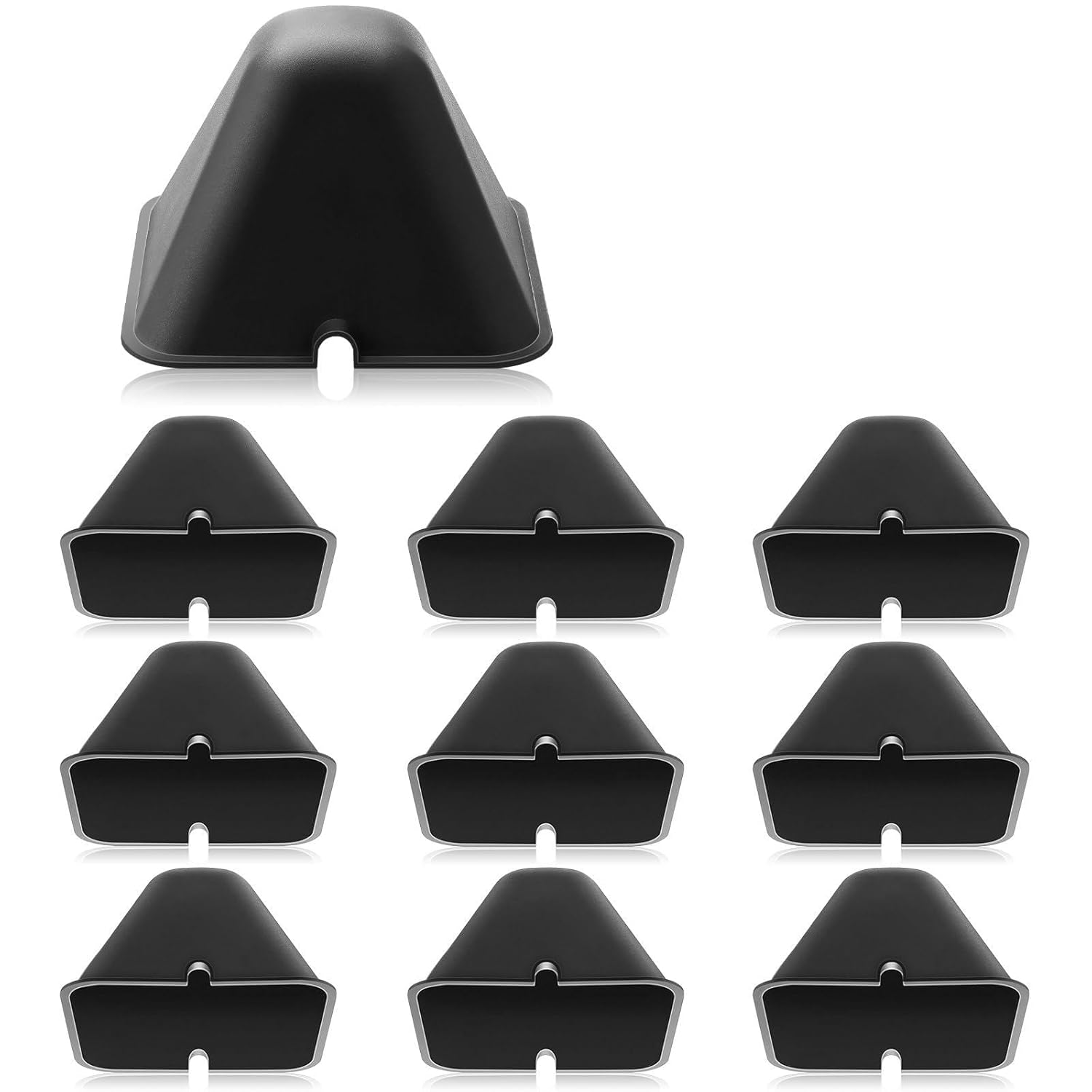 10 Pcs 7.5 * 7.5 * 5 Inch Large Recessed Light Cover for 6 Inch Lighting Resistant & Energy Saving Recessed Insulation Protect for LED & Halogen Downlight in Homes, Offices (Black)