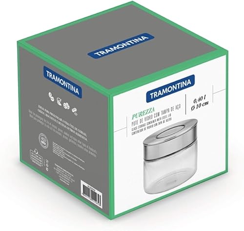 Miniatura 8 de (Tramontina) PREZA - Contenedores y recipientes de almacenamiento, 0,4 l, color plateado