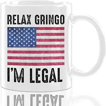 Funny Ceramic Coffee Mug 11oz, American Citizenship Gifts for Women Man
