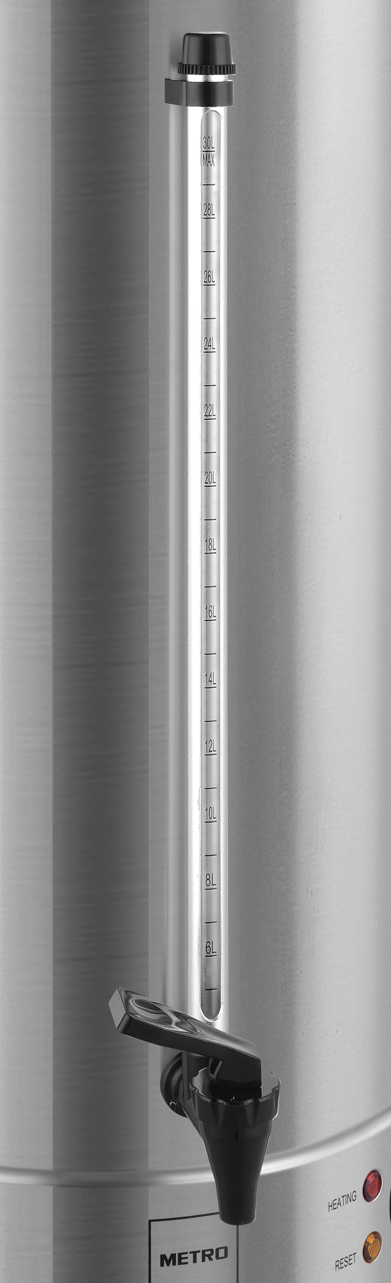 METRO Professional Hervidor Dispensador GWB1030, acero inoxidable, 30 L, 200 tazas/53min, 55-100°C, 2600 W