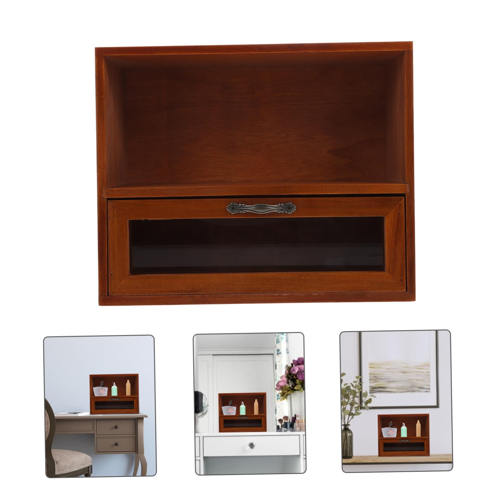 Boîte De Rangement Pour Cosmétiques De Bureau Petits Casiers à Compartiments Tiroir Transparent De Rangement De Papeterie