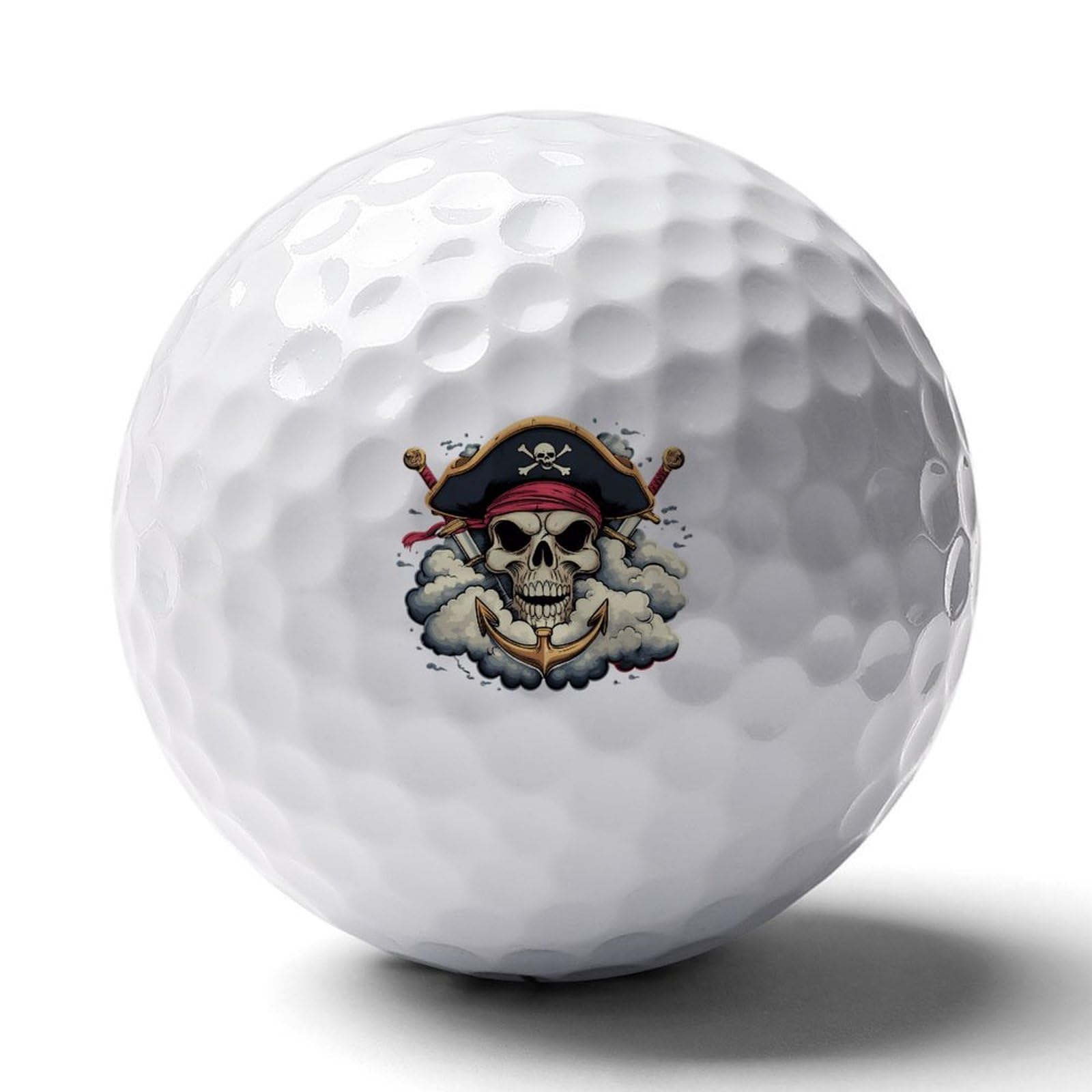 Skull Anchors Sword Logo Golf Balls Personalized Ball Custom for Men Women Boyfriend Husband