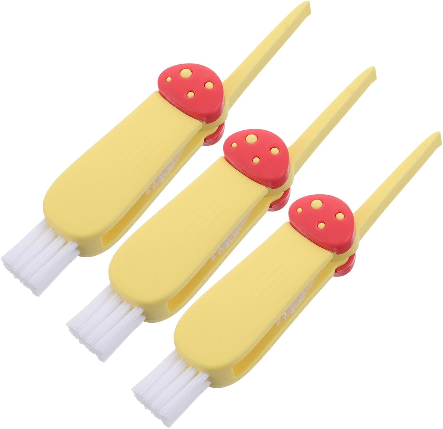 3pcs Bottle Cleaning Brush Set with Lid and Crevice Brushes for Home Kitchen and Travel