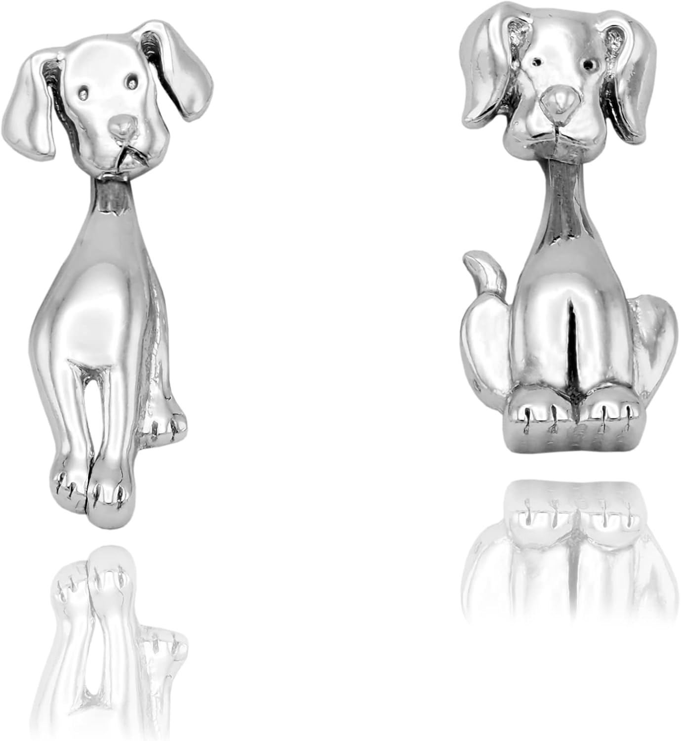 Quan Jewelry Dog Earrings, Gifts for Dog Puppy Owners Lovers with Greeting Card - Handcrafted (Limited)