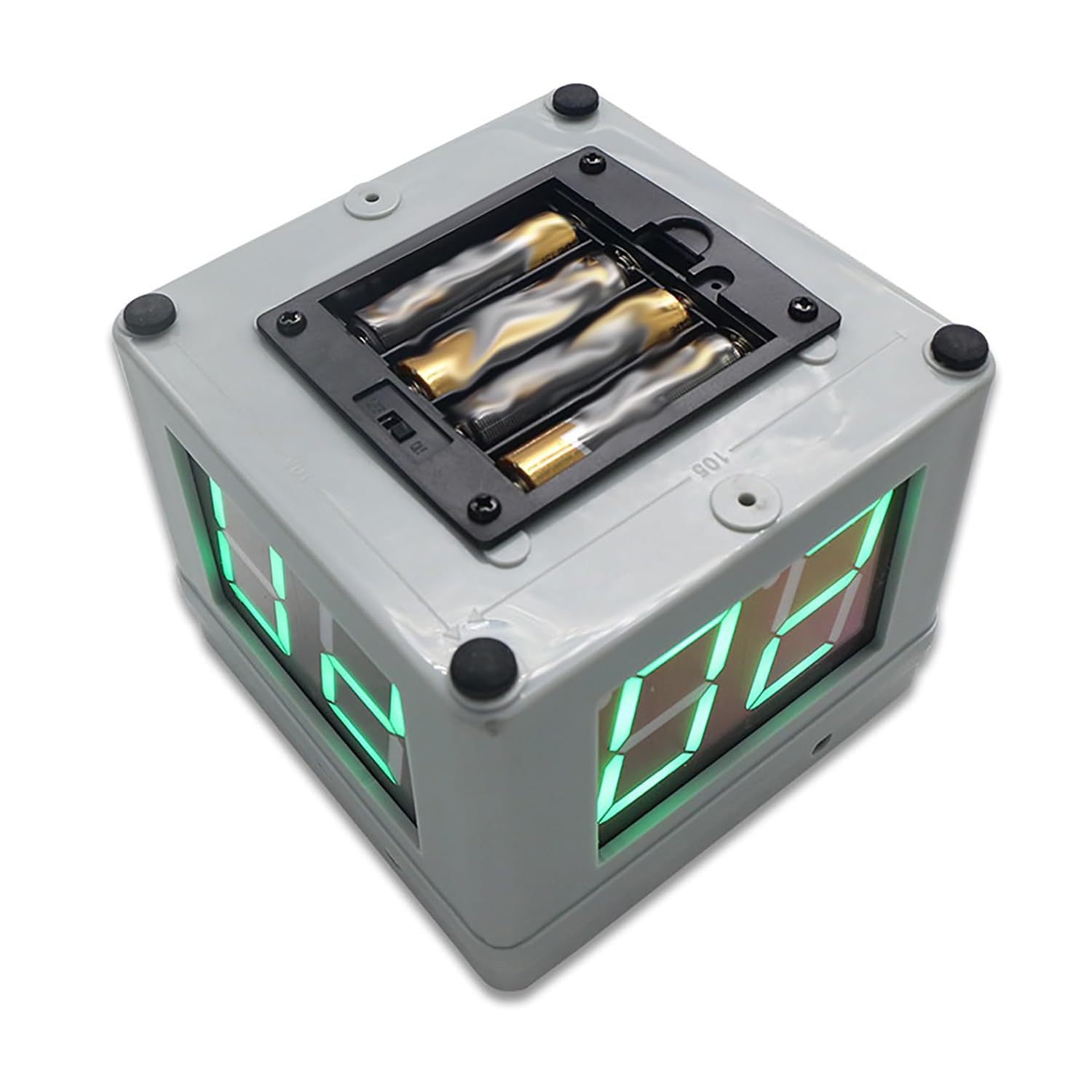 Grand Compteur de comptage, Affichage à 2 Chiffres 4 Pouces, minuterie de Tournoi de Poker à 4 côtés, 3 Couleurs, chronomètre à Compte à rebours, minuterie Cube, Tubes Lumineux LED pour Les compétit