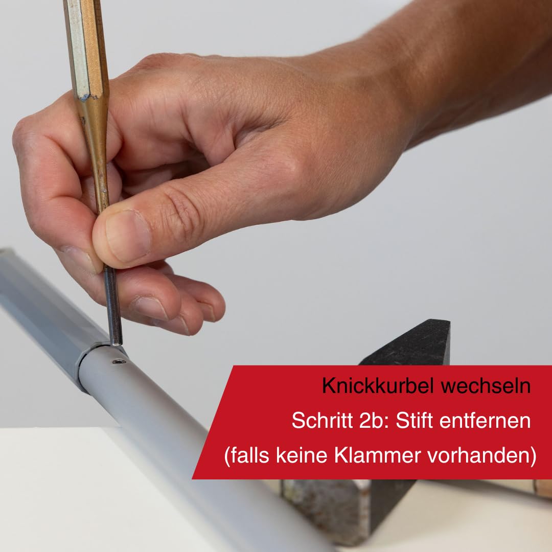 WAREMA Knickkurbel für Raffstore, Außenjalousie, Rollladen, Fenster-Markise