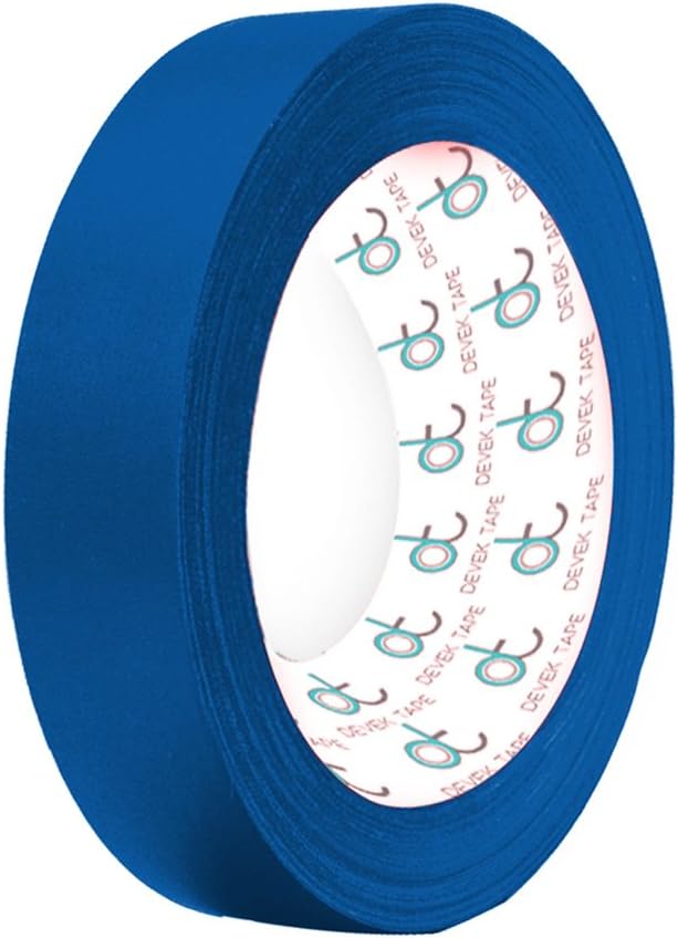 Devek Premium Spike Tape Matte Cloth with Rubber Adhesive 12.5 Mil Thick 1/2 Inch x 10 Yards Electric Blue