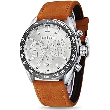 MINI Focus Men Watches Business Casual Wrist Watches Multifunction/Waterproof/Luminous/Calendar Genuine Leather Band Fashion Watch for Men