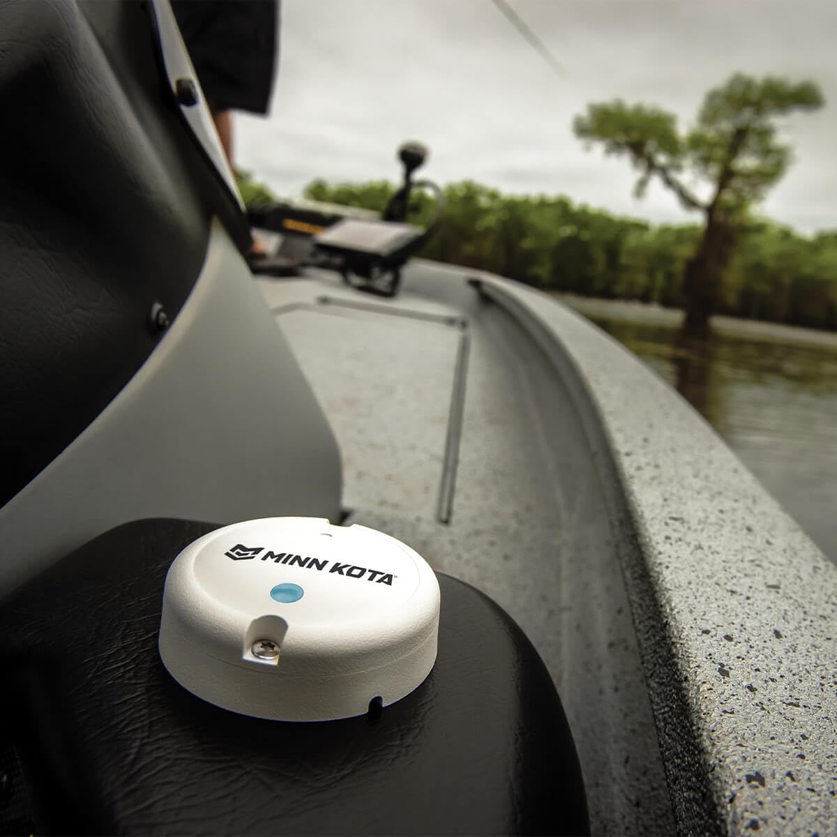 Minn Kota i-Pilot Bluetooth Heading Sensor für Außenborder, Elektrisch, Heckspiegelmontage, Fernbedienung