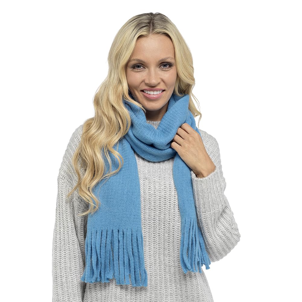 Undercover Ladies Plain Scarf GL1012 Blue