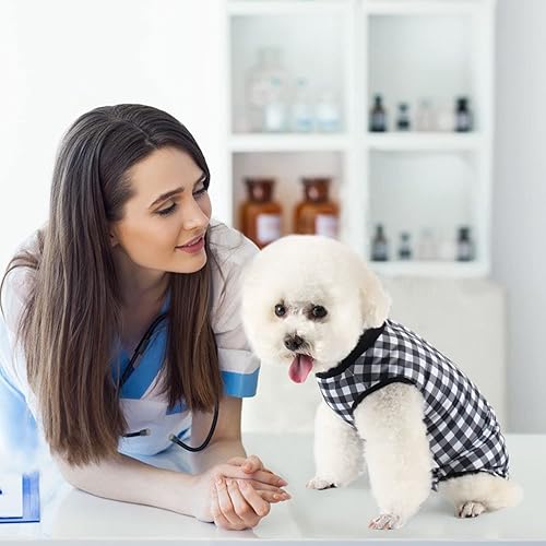 Miniatura 71 de Traje de cirugía para perros, traje de recuperación de esterilización femenina para perros, traje de recuperación quirúrgica para perras, traje