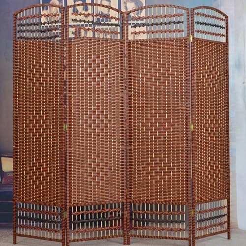 GN2AAIL 木製パーテーション パーテション タイプ4 天然木 紙織り 目隠し 間仕切り パーティーション 150*40*4 リビング 4面 パネルパーテーション 木製 オフィス ダイニング 和室 軽量 背景隠し 折りたたみ式 窓 壁 省スペース 一人