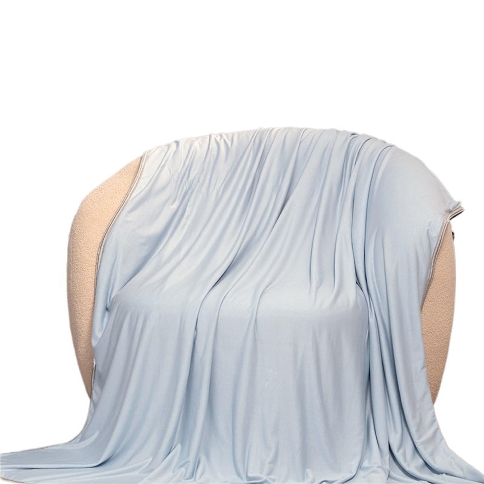 EBzvblxm Cooling Blanket for Summer, Summer Fiber Cooling Blanket Gray Blue 150x200cm(Blue1)