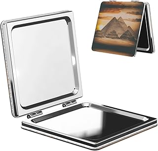 Espejo de maquillaje portátil de bolsillo con...