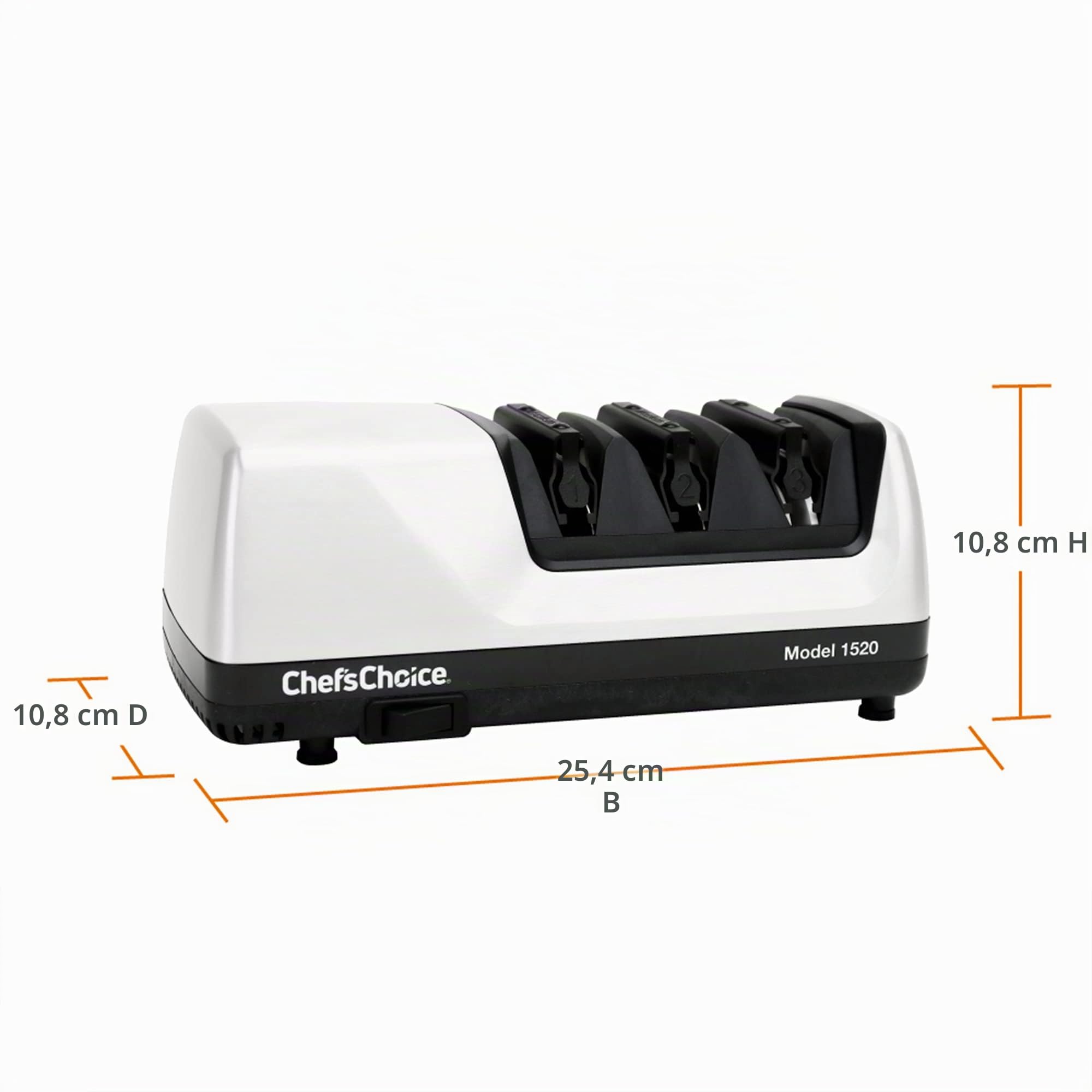 Chef's Choice 1520 Elektrischer Diamant-Messerschärfer mit Schleifwinkel-Auswahl