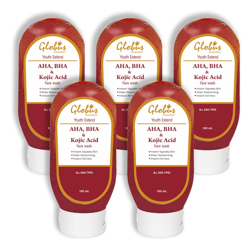 AHA BHA Herbal Face Wash For Anti-Ageing 100 ml (Pack of 5)