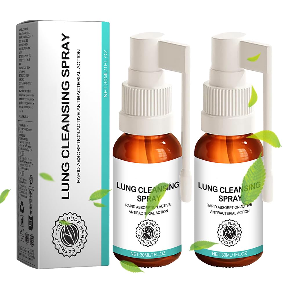 Medilisk Lung Cleansing Spray, Miqiko Lung Cleansing Spray, Herbal Lung Cleansing Spray, Respinature Herbal Lung Cleanse Mist, 30ml/PCS (2PCS)