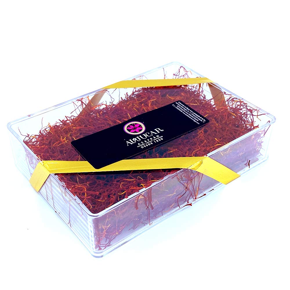 Azafrán selecto en hebra - Azafrán en hebra para paella y otros guisos - Especia natural y saludable - Azafran español premium (Caja 30 g)