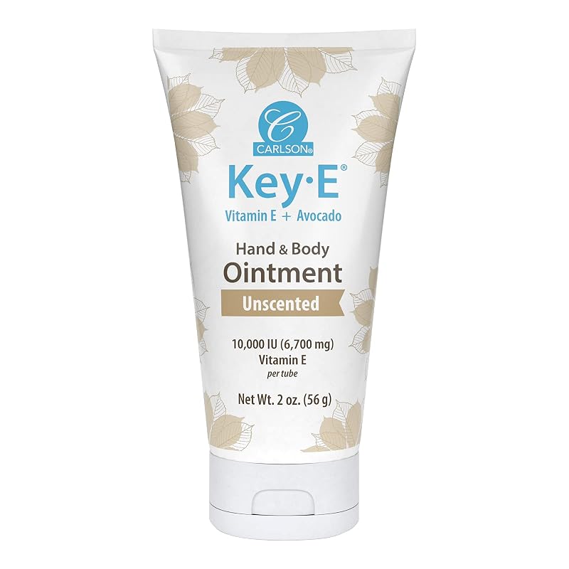 Carlson Key-E Ointment, pomada corporal com óleo de coco, sem fragrância, 57 g
