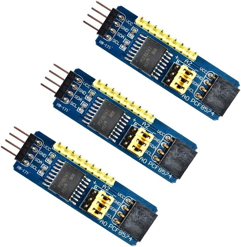 3PCS PCF8574T I2C IO Expansion Modules 8 Bit GPIO Expander Boards with IIC Interface Compatible with UNO Rduino ARM AVR for Digital Input Output Port Cascade Development Projects-picture-21