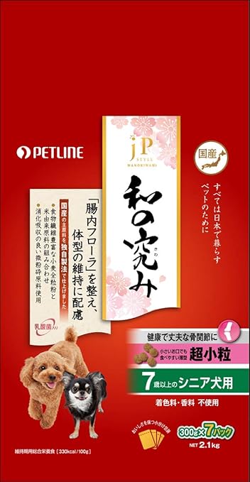 Amazon ジェーピースタイル ドッグフード 和の究み 超小粒 7歳以上のシニア犬用 2 1キログラム X 1 ジェーピースタイル ペット用品 通販