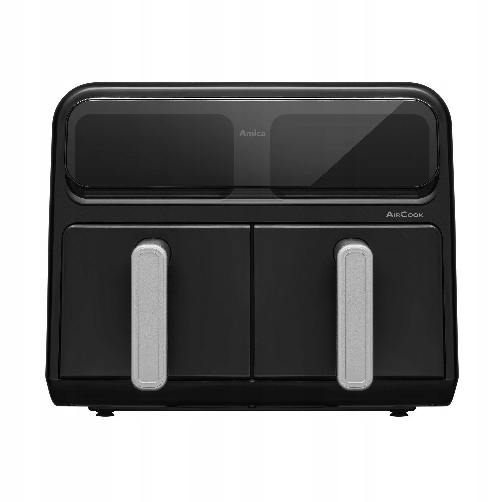 Amica Frytownica Beztłuszczowa AMF 7020, 4 l, z Termostatem i 8 Programami, 36.9x30.3x37.4 cm, Czarna, Plastik, 2400 W, 7.8 kg