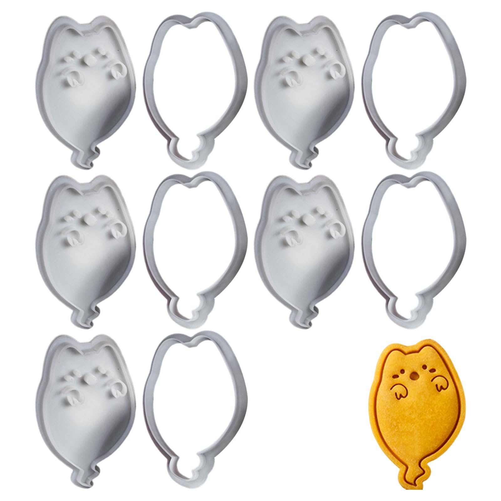 Tsophreniq 5 Set Halloween Cookie Cookie Press Biscuit Molds Biscuit Molding Kitchen Baking Supplies Dough for Halloween Molds