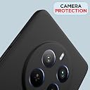 Pikkme Back Cover for Realme 12 Pro 5G/Realme 12 Pro Plus 5G | Slim Soft Matte Silicone Cover with Camera Protection & Shockproof Bumper Case (Black) gallery image