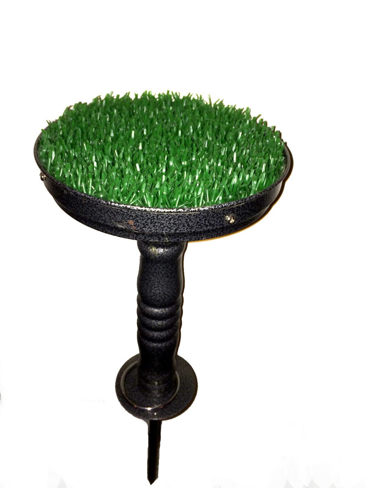 Falconry Bloc en Acier Inoxydable 20,3 cm Perchoir avec Football, Entièrement Portable