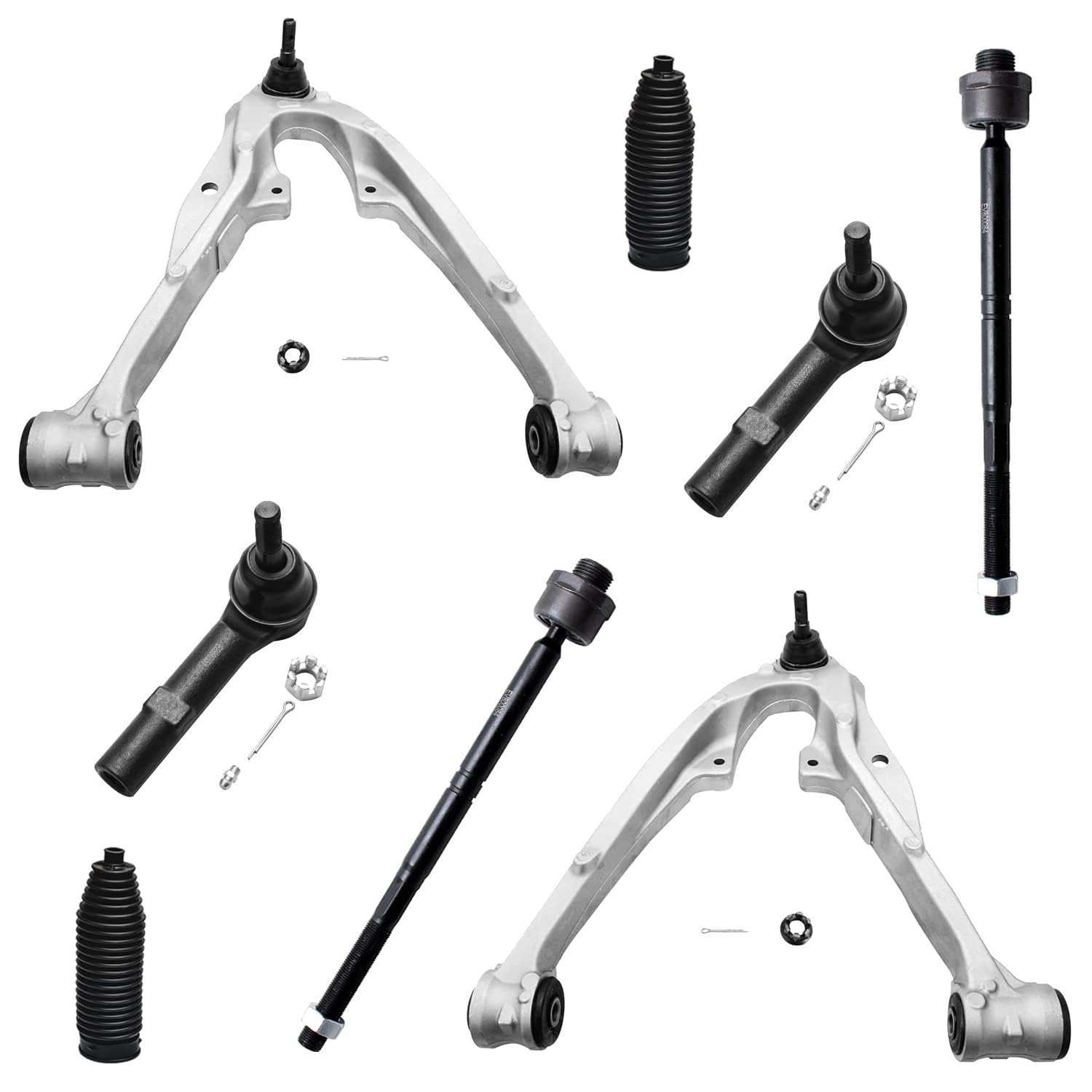 Detroit Axle - 8pc Front Control Arms Kit for 07-13 Chevy Silverado 1500