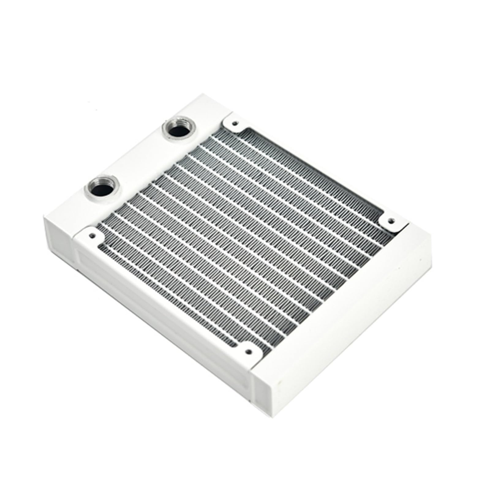 Radiateur de refroidissement à eau blanc 120mm en aluminium pour châssis PC