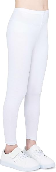 Leggings in Cotone per Bambina, Pantaloni Morbidi e Comodi per Bambini, Allenamento Casual, Stile Elegante, Abbigliamento Basic Zoe - 1
