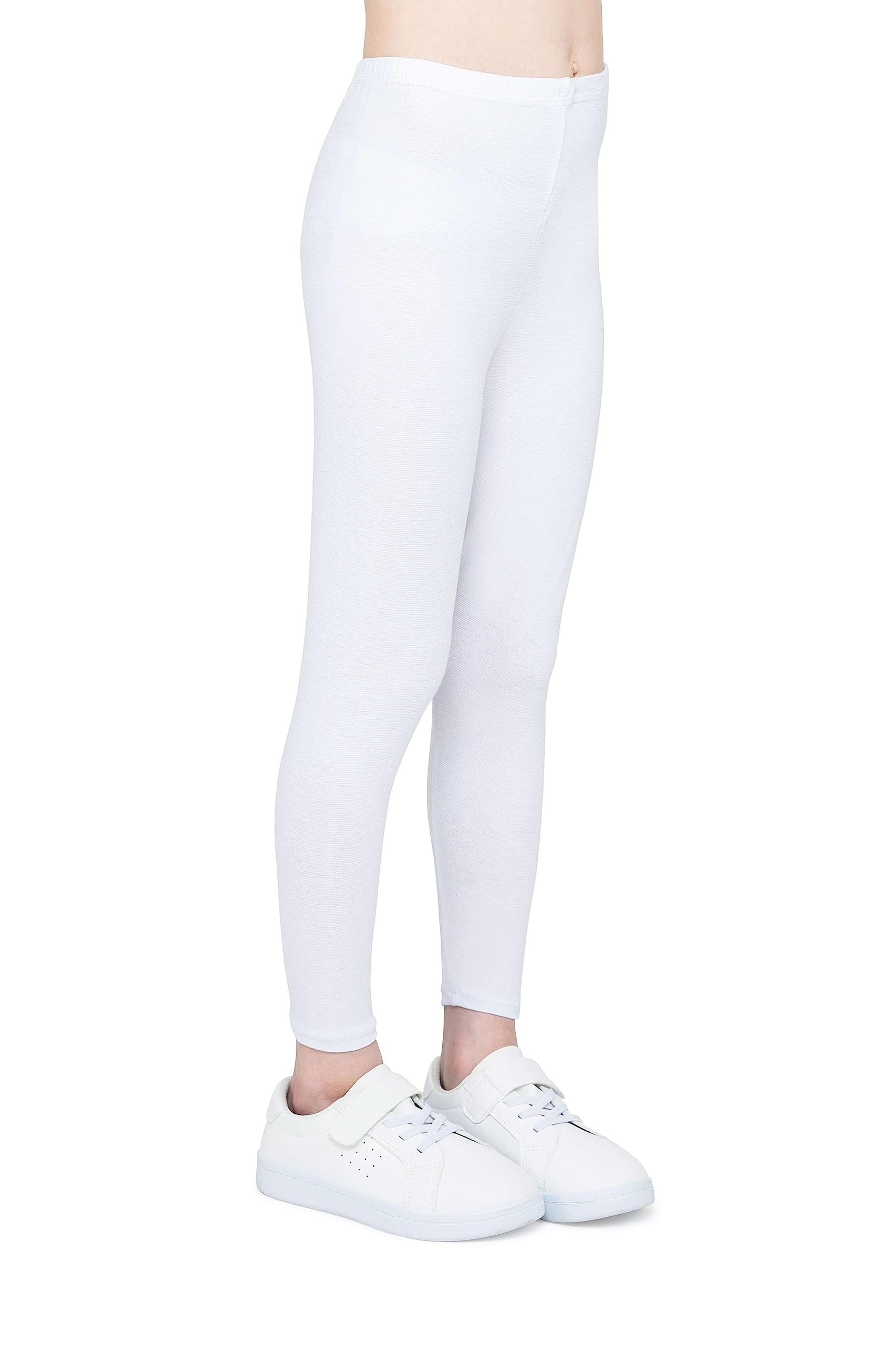 infatti Leggings in Cotone per Bambina, Pantaloni Morbidi e Comodi per Bambini, Allenamento Casual, Stile Elegante, Abbigliamento Basic Zoe