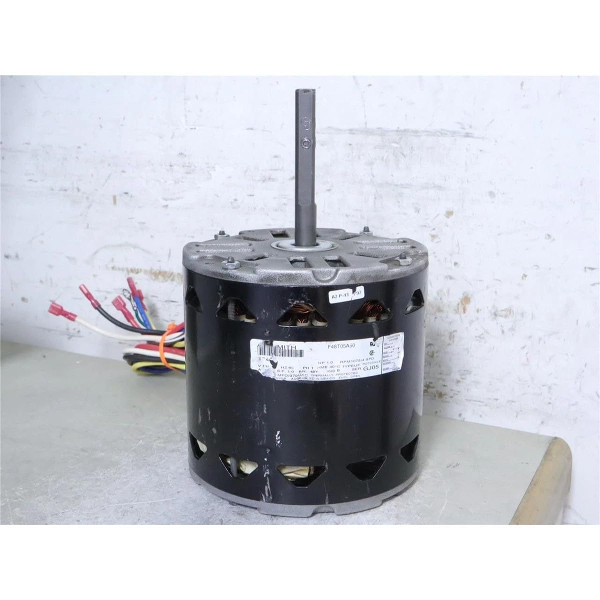 Replacement for A.O. Smith F48T05A50 Furnace Blower Motor 115V 1HP 1075RPM 4SPD 17492 CCWLE #Tested #Used