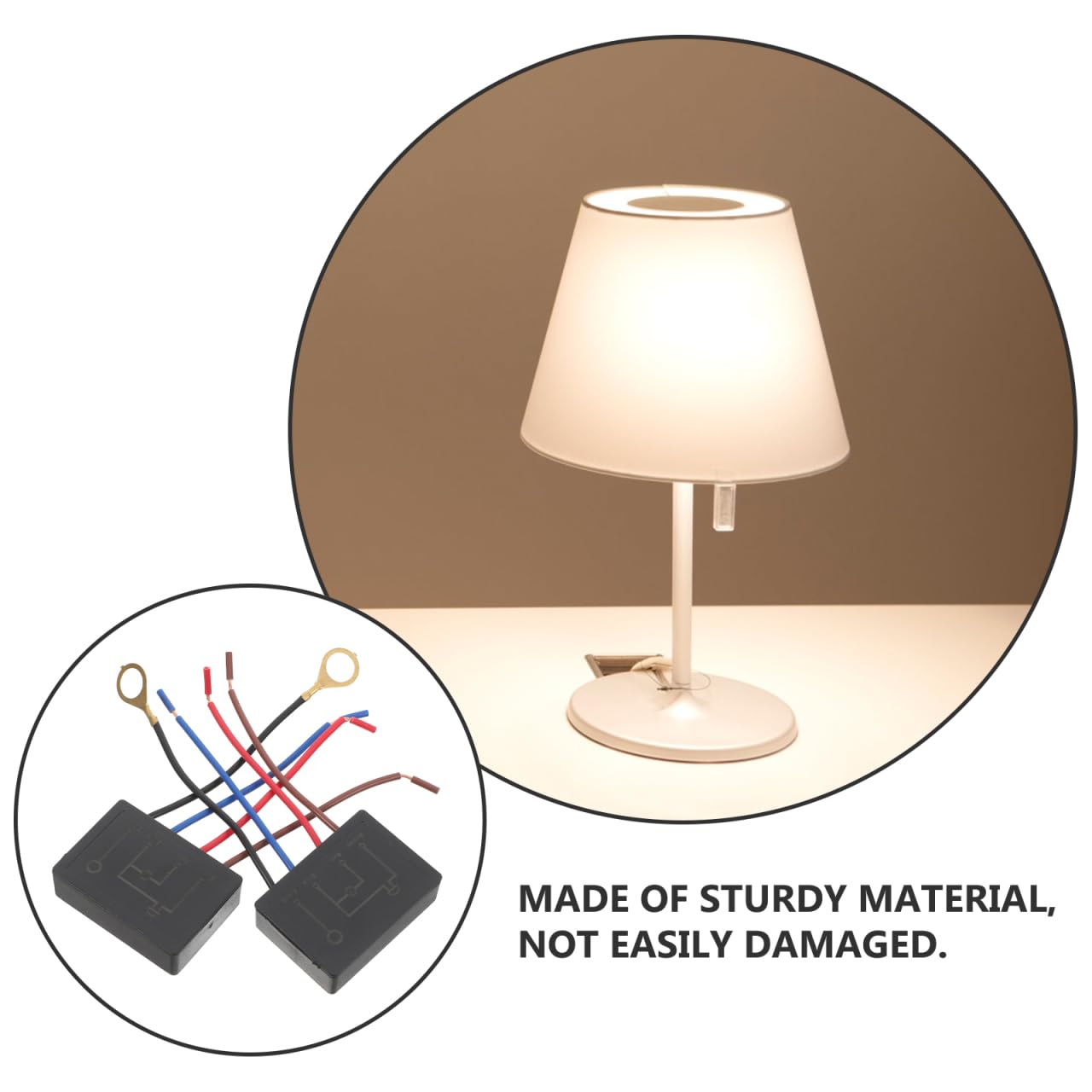 Pack De 2 Interrupteurs Tactiles Variateurs Pour Lampe - Contrôle Par Simple Toucher, 3 Niveaux De Lumière, Installation Facile