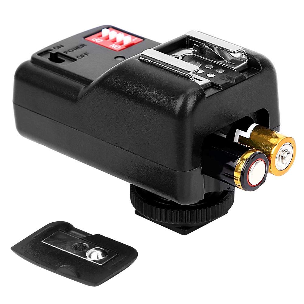 Mugast Juego de Disparador de Flash inalámbrico de 16 Canales, 433MHZ Speedlite Studio con 1 transmisor / 3 receptores / 1 Cable de sincronización para Canon para Nikon para Olympus para Pentax, etc.