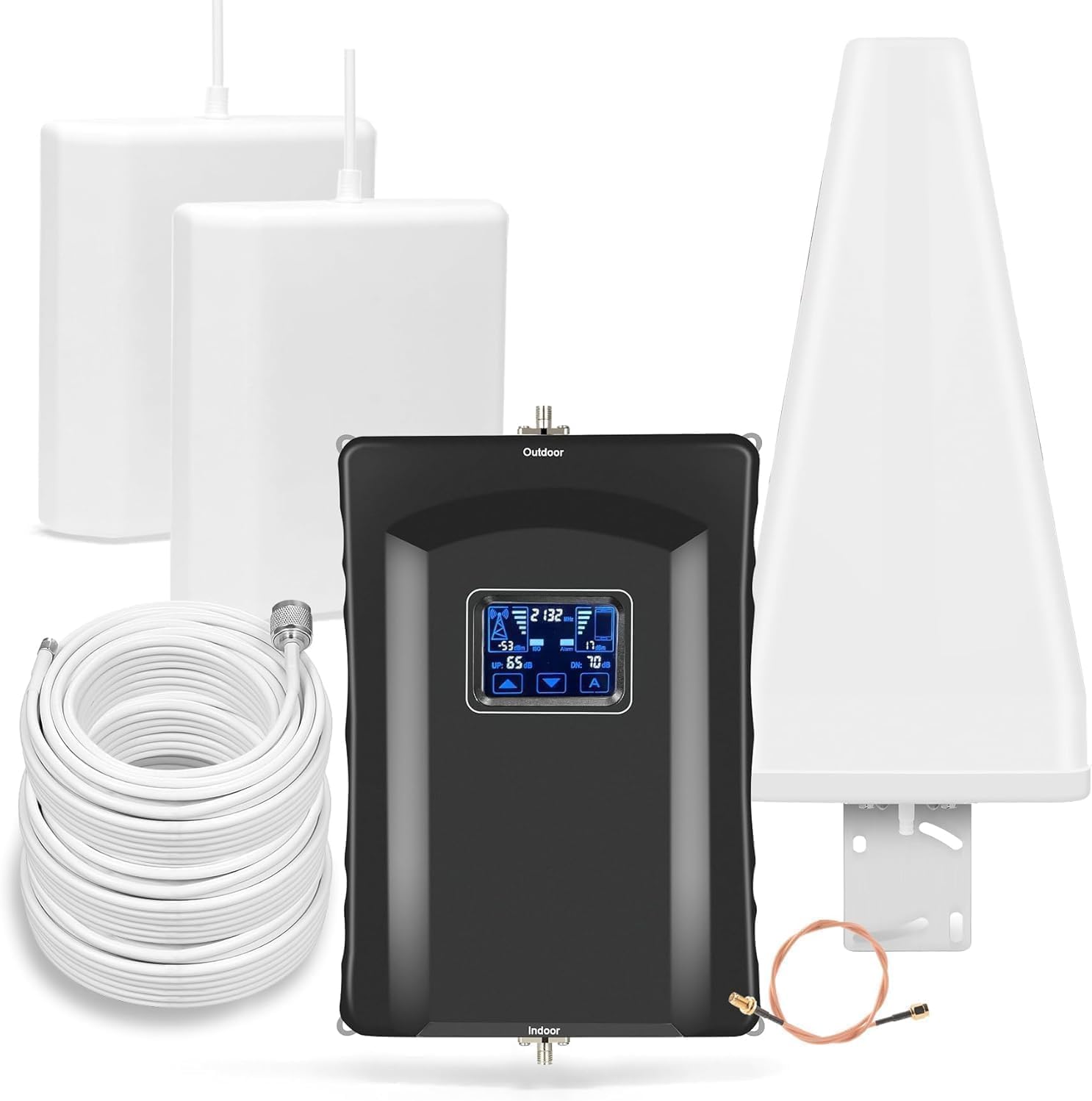 Cell Phone Booster for Home &amp; Multi-Room,Up to 9000 sq ft,Cell Phone Signal Booster for Band 66/25/2/4/5/12/13/17,Boost 5G 4G Data for U.S. Carriers FCC Approved