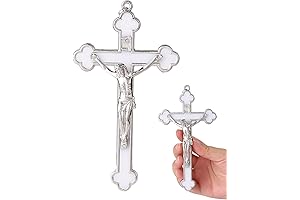 VINETEN White Catholic Cross Wall Decor