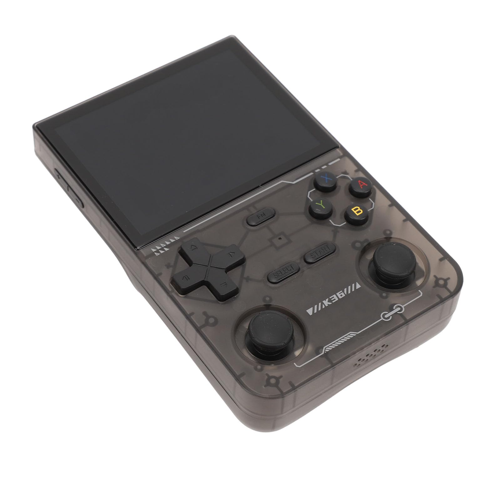 CHICIRIS Console di Gioco Portatile Open Source Dual Joystick Portatile Retrò Console da Gioco Schermo da 3,5 Pollici per Giocatori AbsScreen (BLACK)