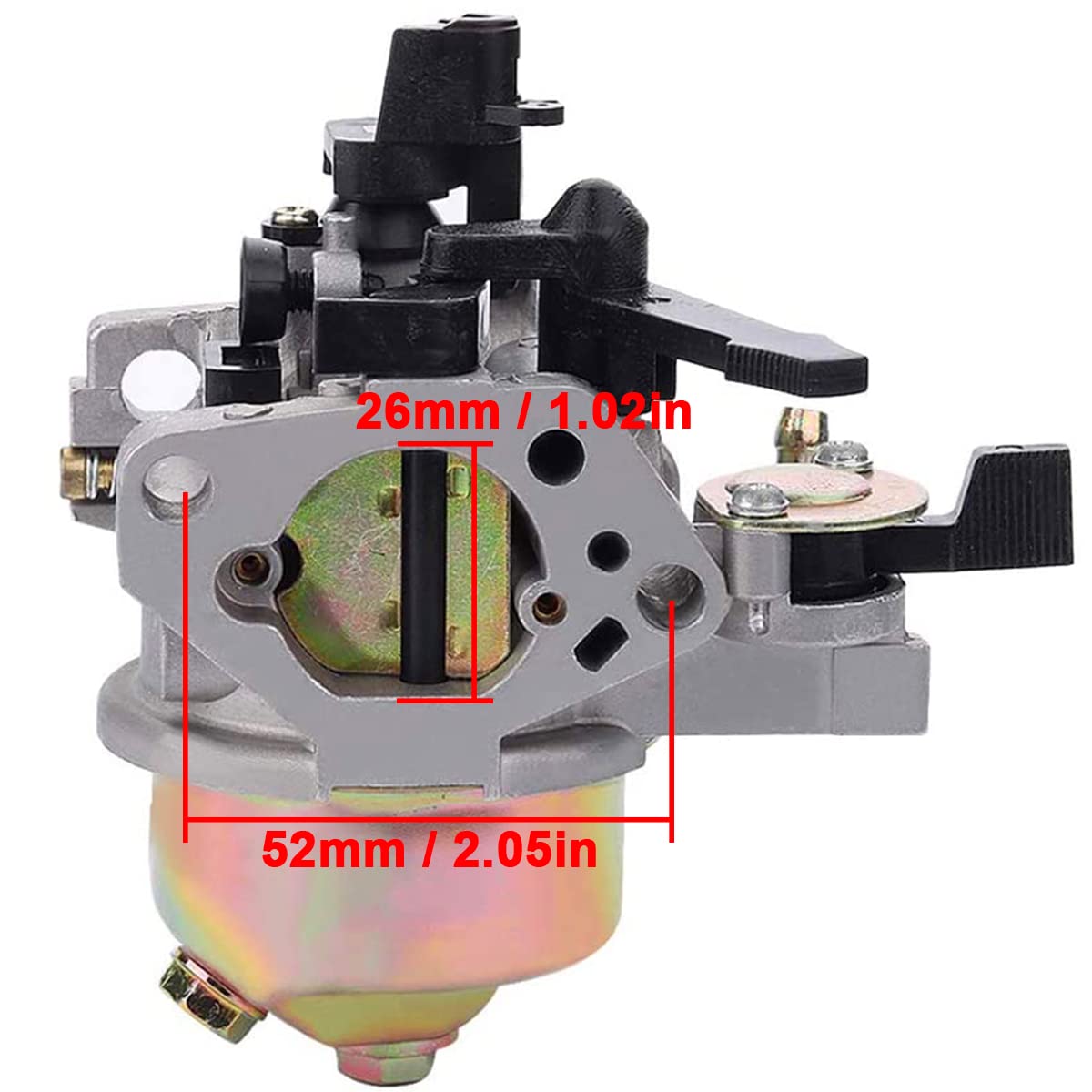 ZAMDOE Carburatore per Honda GX240 GX270 8HP 9HP Motori sostituisce # 16100-ZE2-W71 1616100-ZH9-820 con Filtro Aria Candela Guarnizione Linea Carburante