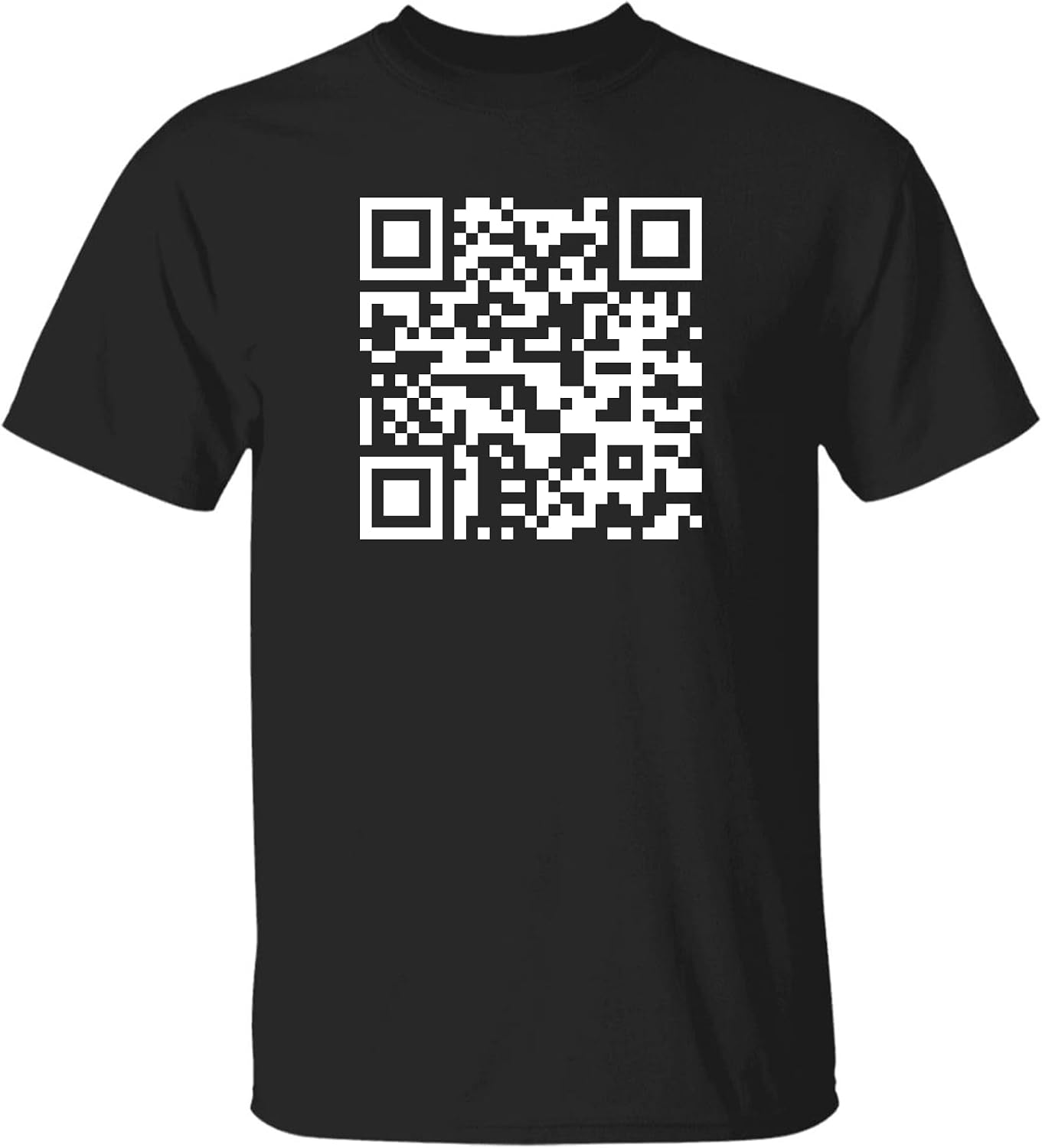 Custom QR Code T-Shirt, Scan The QR Code to View The Message.