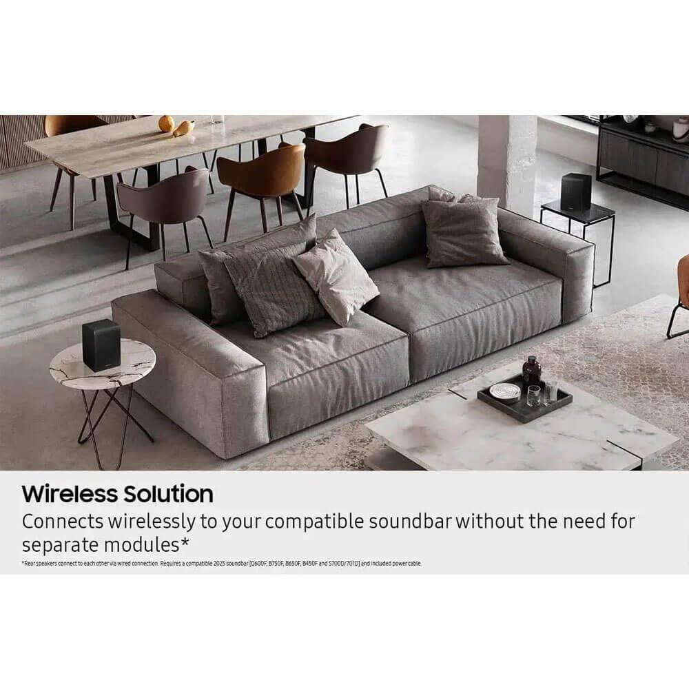 Samsung Kit altoparlanti posteriori wireless 9250S, nero (SWA-9250S/ZA, 2025) (Ricondizionato)