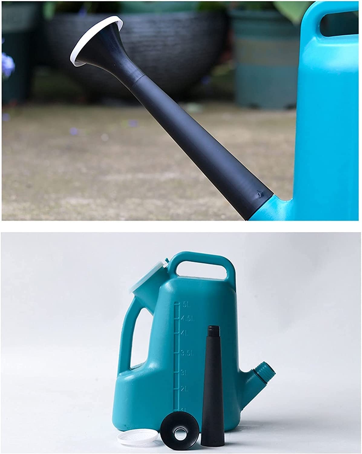 Gießkanne Gießkannen Im Freien Mit Sprinklerkopf, Langer Tülle, Für Zimmerpflanzen, Blumen, Dekorative Moderne Gartengießkannen Gießwerkzeug(Grün,40 * 19.5 * 27cm)