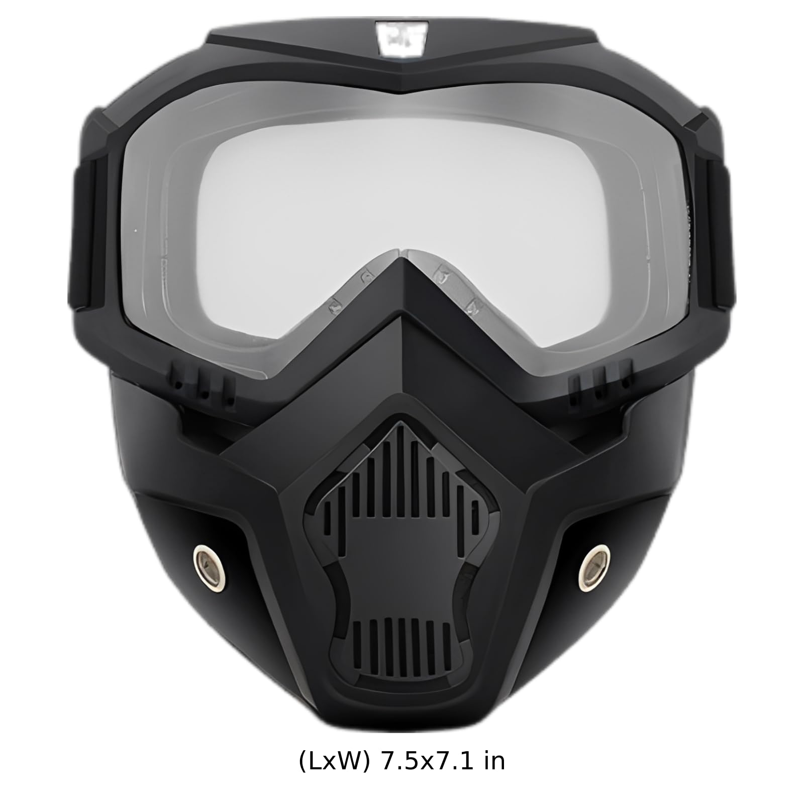Generisch 2 occhiali da moto con lenti in policarbonato e montatura in lega, antivento, anti-appannamento e traspiranti, copertura completa per viso e occhi, per sport fuoristrada e motociclismo