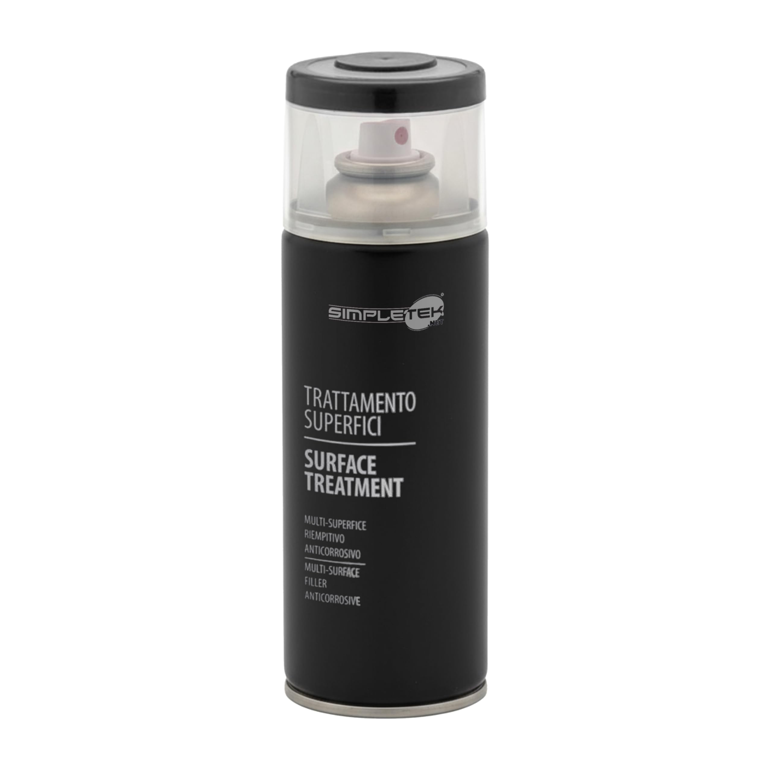 Vernis antirouille pour métaux spray noir SIMPLETEK V400Past12 de 400 ml
