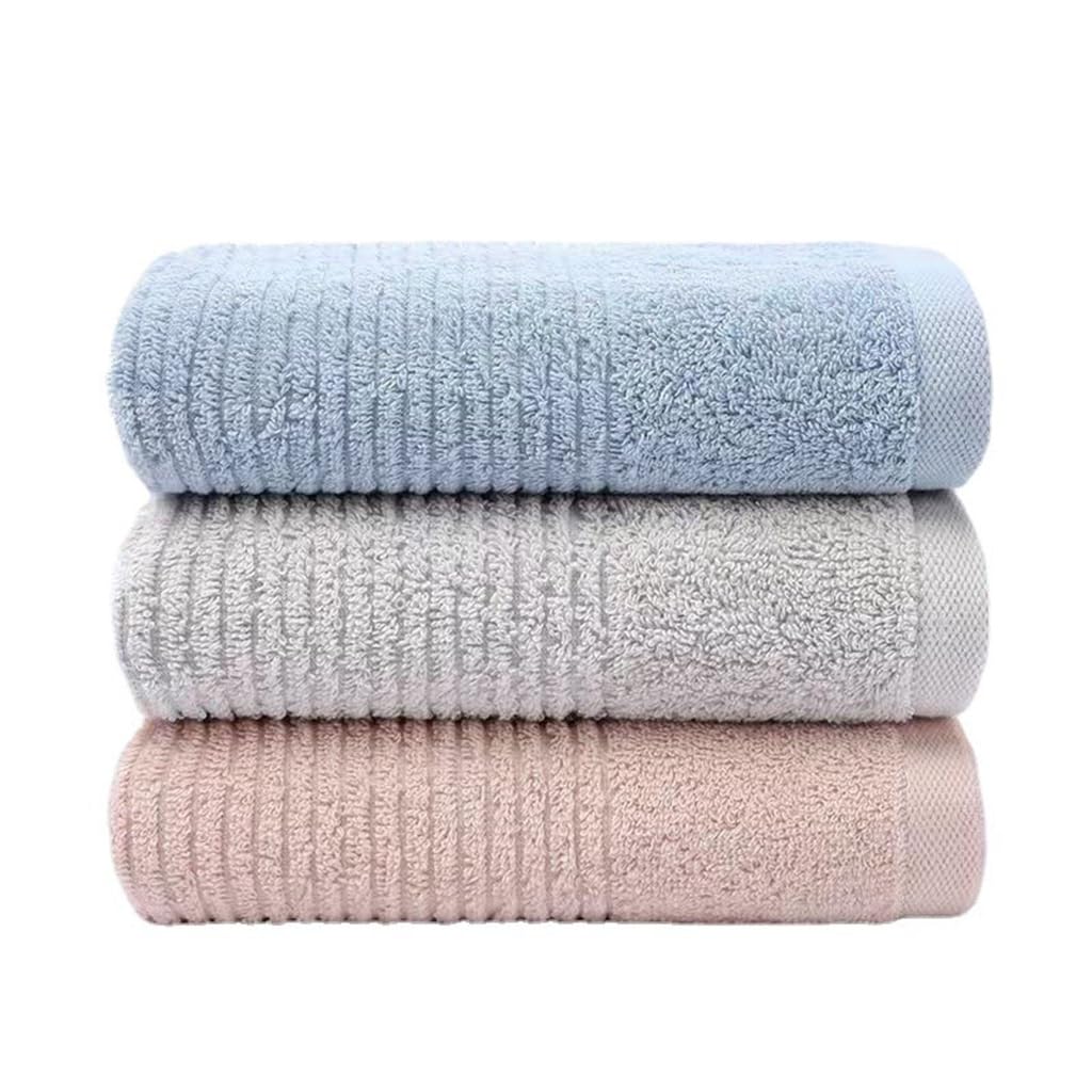 Serviette de visage en pur coton uni pour homme et femme